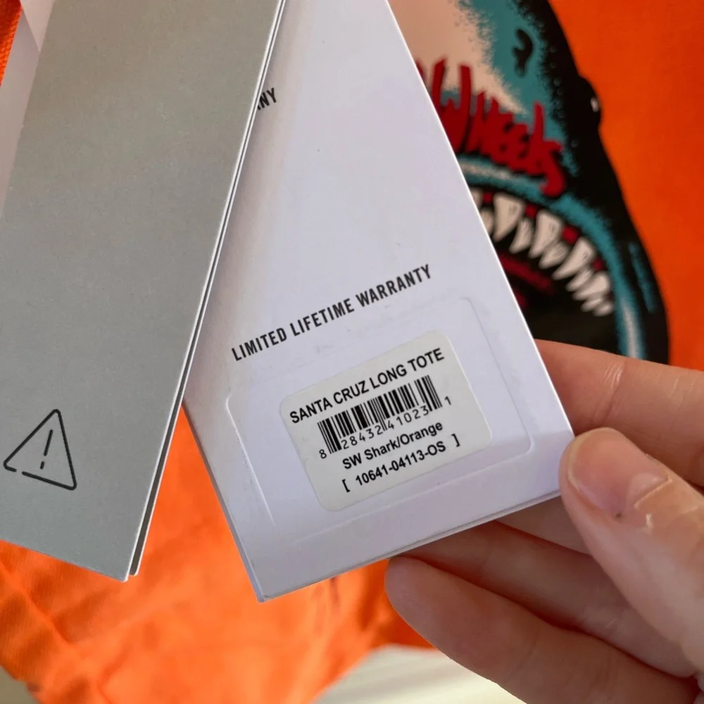 NWT Santa Cruz/Herschel Orange Tote Bag - Picture 5 of 12